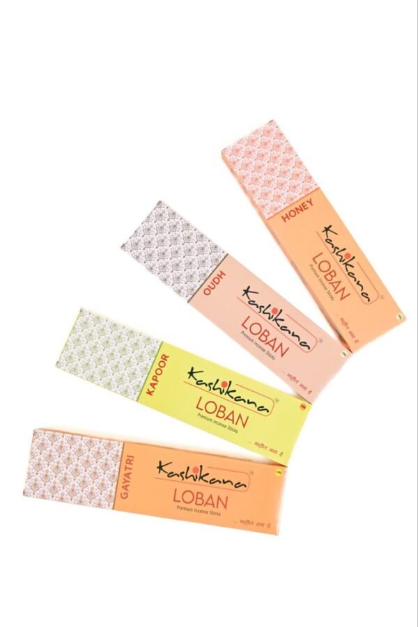 Kashikana Loban Aggarbatti 100gm x 4 Boxes( KAPOOR, GAYATRI, OUDH,HONEY ) - Image 5